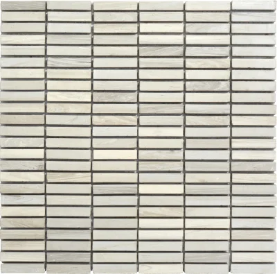 Мозаика из керамогранита Kotto Ceramica MI7 10500502C Grigio Freddo 300 x 300 х 10  ( прямоугольник 10 x 50 )