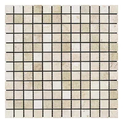 Мозаїка з мармуру Полірована МКР-2П (23x23) Beige Mix