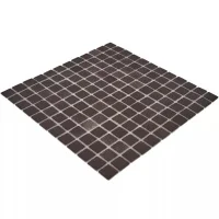 Мозаика стеклянная PW25207 DARK BROWN