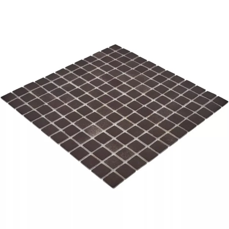 Мозаика стеклянная PW25207 DARK BROWN