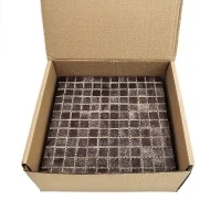 Мозаика стеклянная PW25207 DARK BROWN