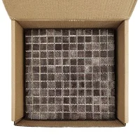 Мозаика стеклянная PW25207 DARK BROWN