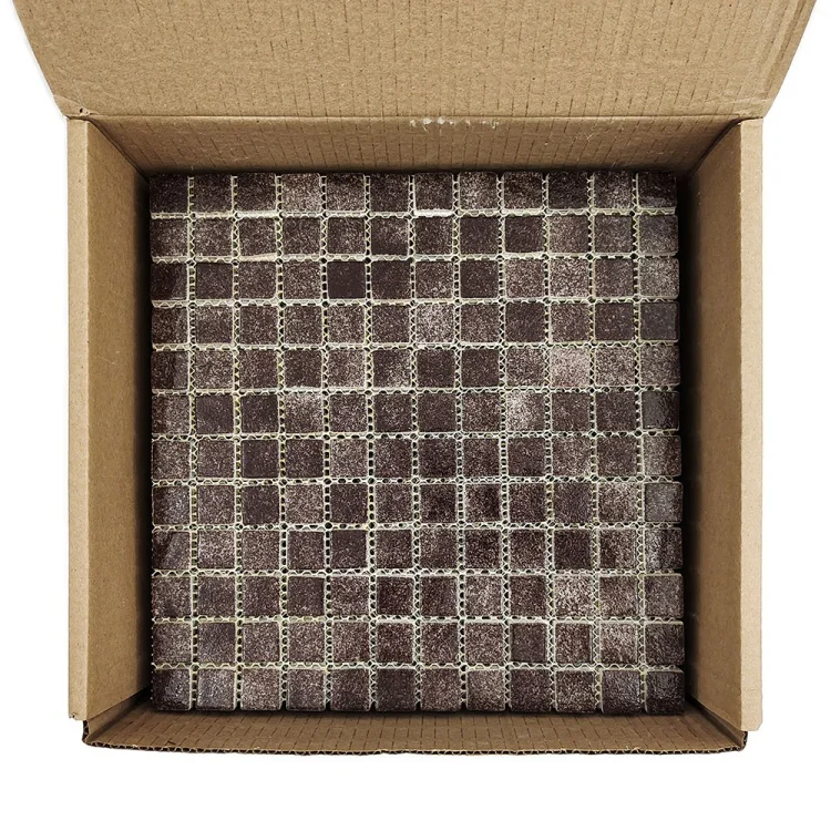 Мозаика стеклянная PW25207 DARK BROWN