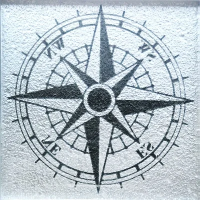 Тако стеклянное Kotto Ceramica GTР 7307 COMPASS Mirror 73x73x8