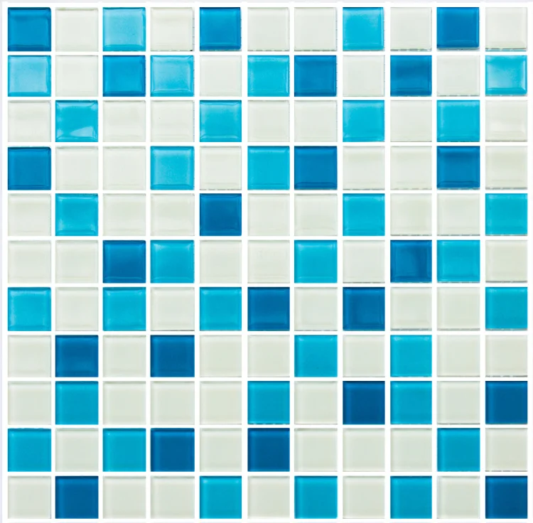 Мозаика керамическая Kotto Ceramica GM 4019 C3 blue d/blue m/white  300 х 300 х 4   ( 25 х 25 )