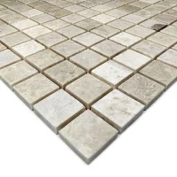 Мозаїка з мармуру Матова МКР-2СН (23x23) Victoria Beige МВ