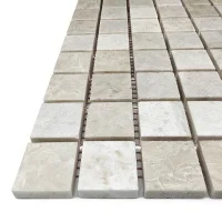 Мозаїка з мармуру Матова МКР-2СН (23x23) Victoria Beige МВ