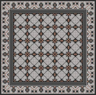 Мозаика из керамогранита Kotto Ceramica MI7 K060700 Lviv Legends рапорт Beige/Focato/Buchero/Nero