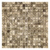 Мозаика из мрамора Полированная МКР-4П (15x15) Emperador Dark TR