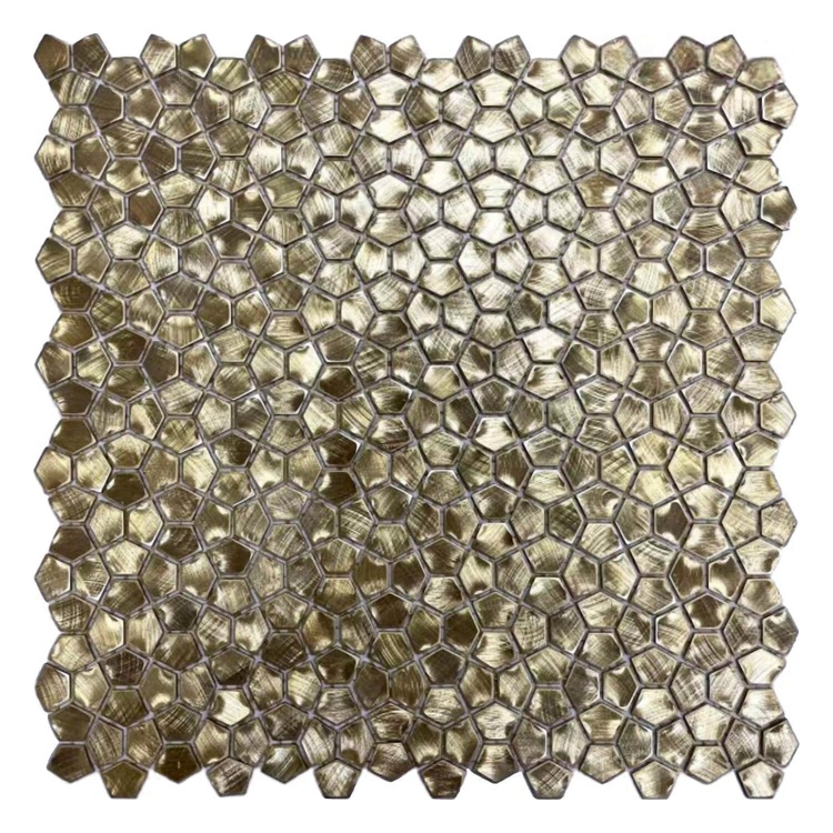 Мозаїка Mozaico De Lux V-Mos VHX-313 Metal Gold 30х30 см