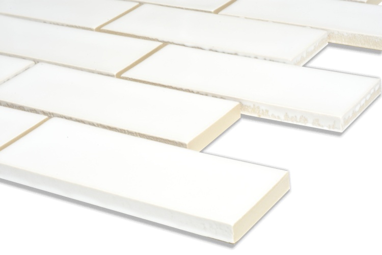 Мозаика керамическая Kotto Ceramica BRICK B 6024 White 300x300х9 (48х124) 0,075 м2