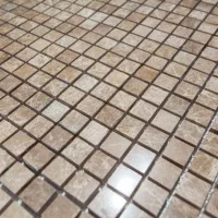 Мозаика из мрамора Полированная МКР-4П (15x15) Emperador Light