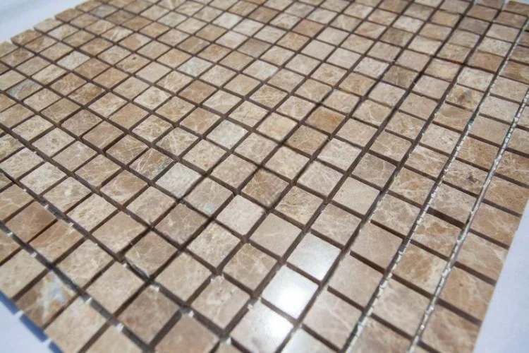 Мозаика из мрамора Полированная МКР-4П (15x15) Emperador Light