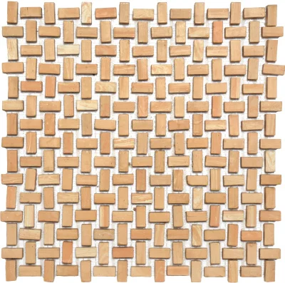 Мозаика из керамогранита Kotto Ceramica MI7 10200511C Dorato 300x300х10 (прямоугольник 10x20)