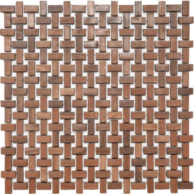 Мозаика из керамогранита Kotto Ceramica MI7 10200516C Noce 300x300х10 (прямоугольник 10x20)