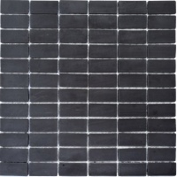 Мозаїка з керамограніту Kotto Ceramica MI7 23460106C Nero 300 x 300 х 7 (прямокутник 23 x 46)