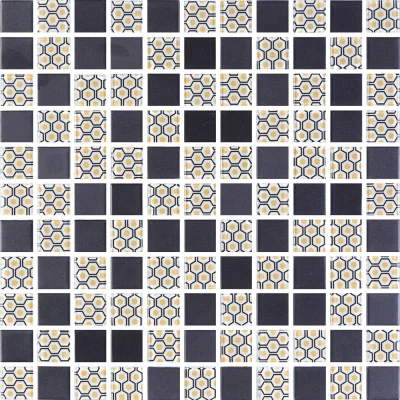 Мозаїка скляна Kotto Ceramica GMP 0825002 С2 print 2/black mat 300 x 300 х 8 ( 25 х 25 )