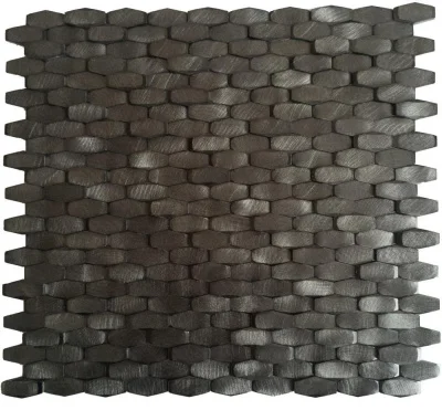Мозаика Dune 188766 Halley Gunmetal 28.4*30 серая металлическая