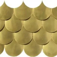 Мозаика Dune 187958 Sirena Gold 30*20 золотистая металлическая
