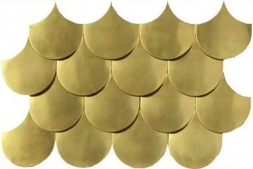 Мозаика Dune 187958 Sirena Gold 30*20 золотистая металлическая