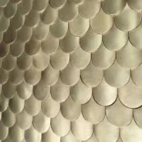 Мозаика Dune 187958 Sirena Gold 30*20 золотистая металлическая
