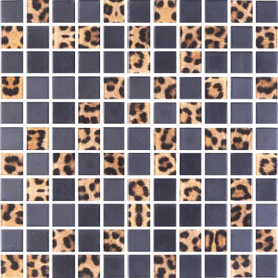 Мозаїка скляна Kotto Ceramica GMP 0825043 С2 print 41/black mat 300 x 300 х 8 ( 25 х 25 )