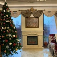 Портал для камина Bravo Валенсия Crema Marfil мрамор бежевый прямой