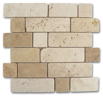 Мозаика Dune Mosaico Travertino Brick 30.5*30.5 бежевая