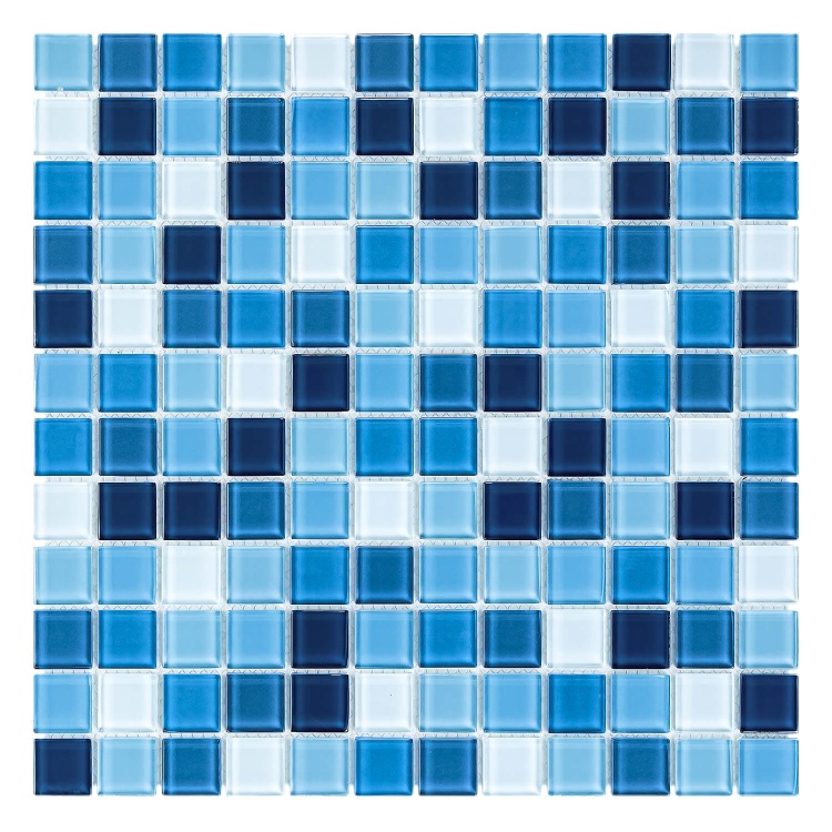 Мозаика стеклянная S-MOS HT B25B23B21B20B19B18 Azuro Mix Mozaico De Lux