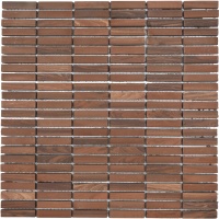 Мозаика из керамогранита Kotto Ceramica MI7 10500516C Noce  300 x 300 х 10  ( прямоугольник 10 x 50 )