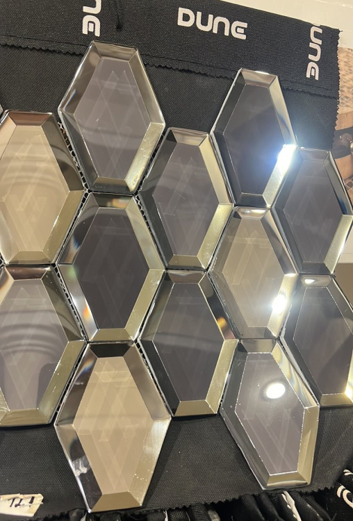 Мозаика Dune 187965 Summum 25*32 стеклянная серо-синяя