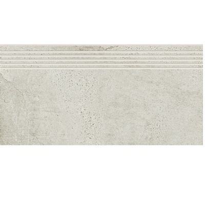 Сходинка з керамограніту Newstone White Steptread біла (8x598x298 мм)
