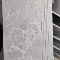 Сходинка з керамограніту Zeus Ceramica Kalakito Ivory SZRXKA1BRNQ Еко 600х300х9,2 мм бежева, під камінь, матова, з протиковзскими прорізами
