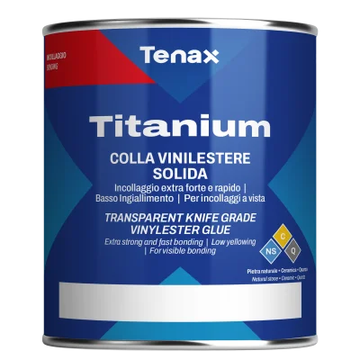 Клей винилэфирный Tenax Titanium colorato цветной 1 л густой жаростойкий для камня и керамики