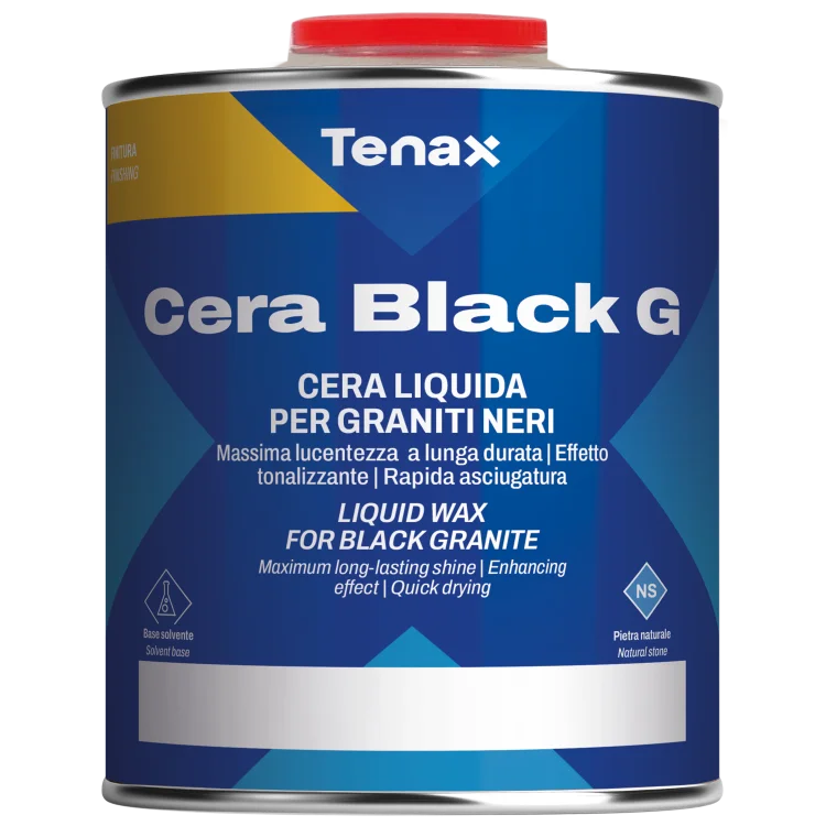 Віск рідкий Tenax Cera Black G 1 л, для полірування та тонування чорного каменю
