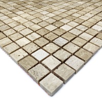 Мозаика из травертина Матовая МКР-4СН (15x15) Travertine Classic