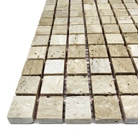 Мозаика из травертина Матовая МКР-4СН (15x15) Travertine Classic