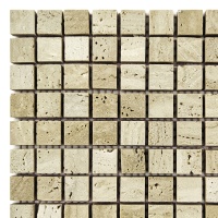 Мозаика из травертина Матовая МКР-4СН (15x15) Travertine Classic