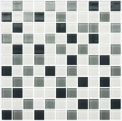 Мозаика керамическая Kotto Ceramica GM 4043 C3 Steel d/Steel m/white  300 х 300 х 4   ( 25 х 25 )