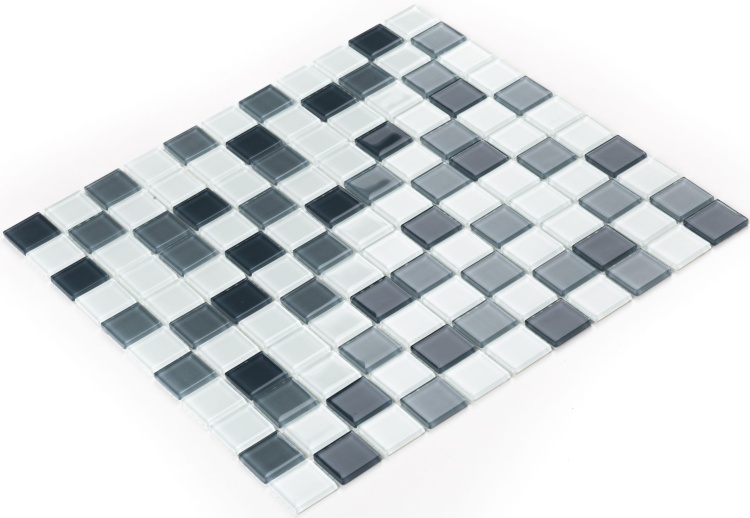 Мозаика керамическая Kotto Ceramica GM 4043 C3 Steel d/Steel m/white  300 х 300 х 4   ( 25 х 25 )
