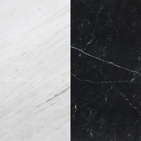 Портал для каміна Bravo Манчестер Polaris + Nero Marquina мармур білий/чорний прямий