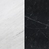 Портал для каміна Bravo Манчестер Polaris + Nero Marquina мармур білий/чорний прямий
