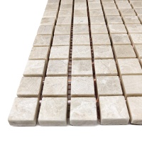 Мозаика из мрамора Матовая МКР-4СН (15x15) Victoria Beige МВ