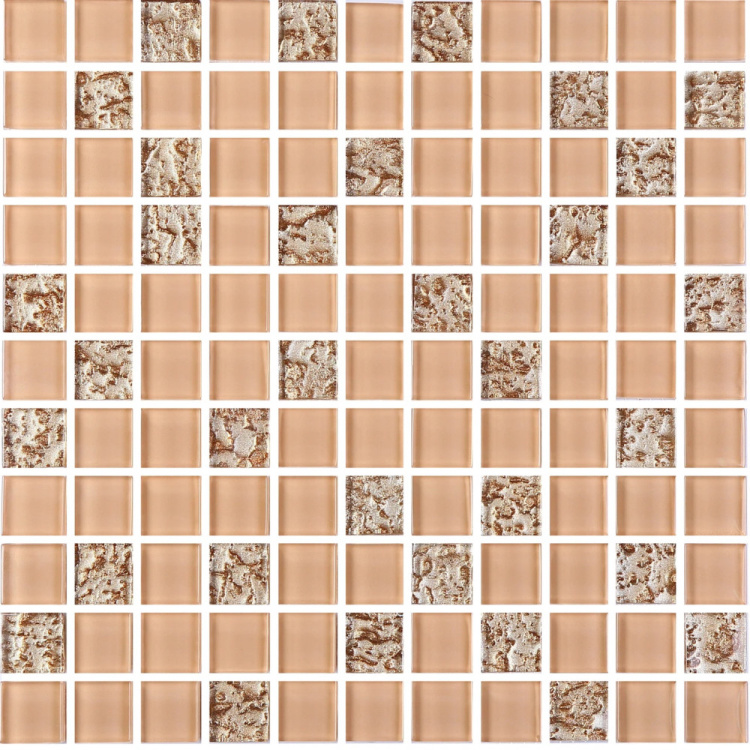 Мозаїка керамічна Kotto Ceramica GM 8003 C2 Beige gold S1/Beige white/300 х 300 х 8 ( 25 х 25 )