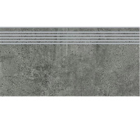 Сходинка з керамограніту Newstone Graphite Steptread графітова (8x598x298 мм)
