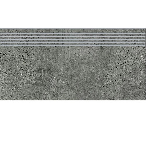 Сходинка з керамограніту Newstone Graphite Steptread графітова (8x598x298 мм)