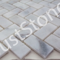 Мозаїка з мармуру Полірована МКР-5П (47x23) White Mix
