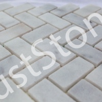 Мозаїка з мармуру Полірована МКР-5П (47x23) White Mix
