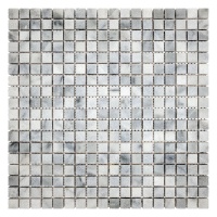 Мозаика из мрамора Матовая МКР-4СН (15x15) White Mix