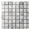Мозаика из мрамора Матовая МКР-4СН (15x15) White Mix